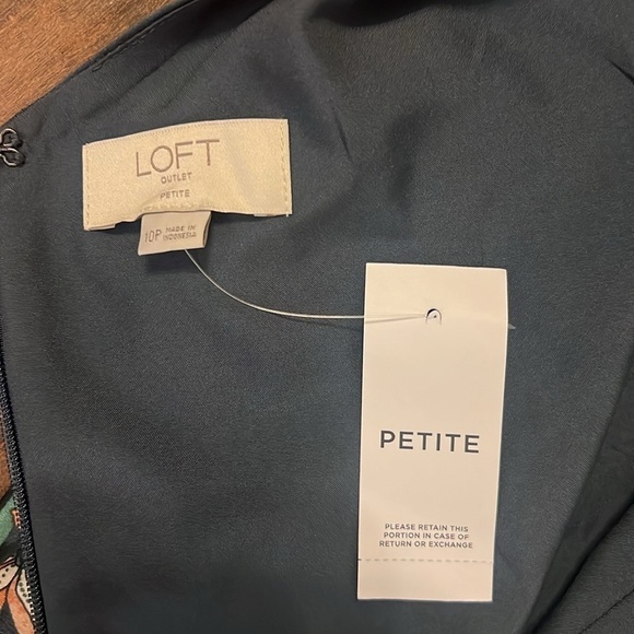 NWT Ann Taylor Loft Cotton Dress, Sz. 10P. - Picture 6 of 11